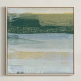 "Open Field 3" - Art Print in Grass by Julia Contacessi - Framed Canvas