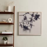 "Veiled Petals" - Art Print in Soft Pink by Karen Kardatzke - In a Room
