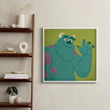 "Sulley & Mike I" - Art Print in Monster Green by Kiersten Garner - In a Room