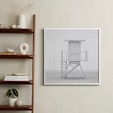 "Iconic Lifeguard tower" - Art Print in Neutral Grey by Kate Houlihan Photography - In a Room