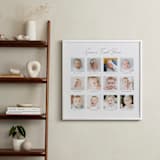 "Framed Photo: Baby's First Year" - Framed Photo in White by Erin Deegan - In a Room