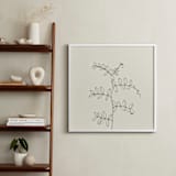 "Wild Pea" - Art Print in charcoal on ivory background by Jorey Hurley - In a Room
