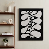 "Black Plant II" - Art Print in Chalkboard Black by Alisa Galitsyna - In a Room