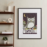 "Wisdom" - Art Print in Midnight by Griffinbell Paper Co. - In a Room
