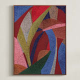 "Dreaming of Anini 1" - Art Print in Rainbow by Carrie Moradi - Framed Canvas