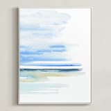 "Muse Triptych (right)" - Art Print in sea by Roberta Hoiness Art - Framed Canvas