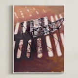 "Chair from my Childhood II" - Art Print in Pink Light by Caitlin Winner - Framed Canvas