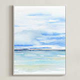 "Muse Triptych (center)" - Art Print in sea by Roberta Hoiness Art - Framed Canvas