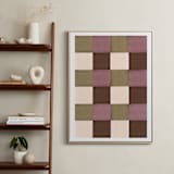 "Checker" - Art Print in Olive by Baumbirdy - In a Room