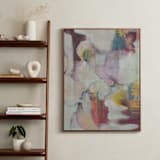 "Moment 1" - Art Print in Warm Whites and Shades by Lenay Hughes - In a Room