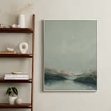"Waterton Glacier" - Art Print in Mint by Wendy Keller - In a Room