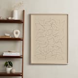 "Flock" - Art Print in Sand by Yohaku Oshima - In a Room
