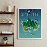 "Fly To Neverland" - Art Print in Island by Erica Krystek - In a Room