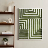 "Hard & Soft" - Art Print in Moss by Kristine Sarley - In a Room
