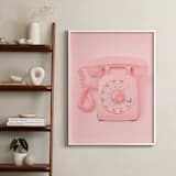 "0 is for operator." - Art Print in Strawberry Shortcake Pink by Alicia Abla - In a Room