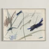 "Lines" - Art Print in Canvas by Lauren Packard - Framed