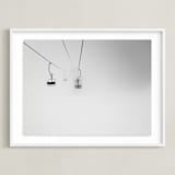 "through the fog" - Art Print in grey fog by Massimiliano Massimo Borelli - Framed