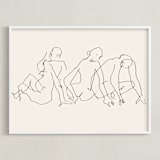 "Awaking" - Art Print in Monochrome by Catilustre - Framed