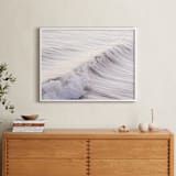 "Cayucos Soft Waves " - Art Print in Original Silver by Lisa Sundin - In a Room