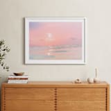 "Sorbet Sea 3" - Art Print in pink by Kamala Nahas - In a Room