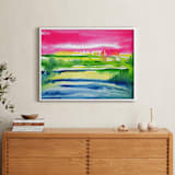 "Colours of Nature" - Art Print in Hot pink by Nikita Jariwala - In a Room