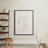 "Grass With Seeds" - Art Print in Black On White by Jorey Hurley - In a Room