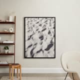 "Sand Wave" - Art Print in warm grey by Qing Ji - In a Room