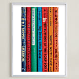 "Little Skipper - Vintage Reading Series" - Art Print in Saturated Colors by Sheila Corcoran - Framed