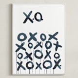 "XO Sol" - Art Print in Smoky Black by Michelle Owenby Design - Framed Canvas