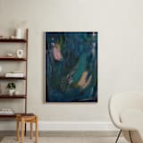 "Dreamscape 2" - Art Print in Midnight Green by Yaling Hou Suzuki - In a Room