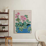 "Garden Study" - Art Print in Pink Soda by Lottie Aldarwish - In a Room