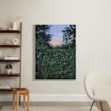 "Wildflowers At Dusk" - Art Print in Dark Emerald Green by Weronika Zubek - In a Room