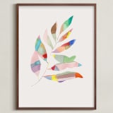 "Feuille" - Art Print in Cream by Creo Study - Framed
