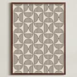 "Quiet Geometry" - Art Print in Graphite by Beth Vassalo - Framed