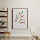 "Feuille" - Art Print in Cream by Creo Study - In a Room