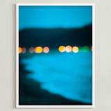 "Twinkling light" - Art Print in Coastal Blue by Lindsay Ferraris Photography - Framed