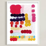 "What you want" - Art Print in Magenta by HAPI ART - Framed