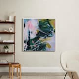 "Arm In Arm" - Art Print in Emerald Green by Jennifer Daily - In a Room