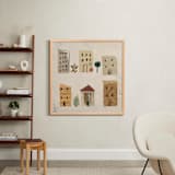 "Where We Live" - Art Print in Beige by Rina Ozum - In a Room
