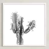 "Abode 1" - Art Print in Silver Grey by Lisa Sundin - Framed