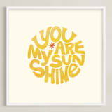 "Forever Sunshine" - Art Print in Sunflower by Carrie ONeal - Framed