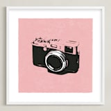 "Strike a Pose" - Art Print in Cotton Candy by Ilene Guy - Framed