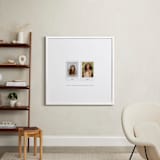 "Framed Photo: Two Photo" - Framed Photo in White by Olivia Kanaley Inman - In a Room