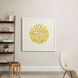 "Forever Sunshine" - Art Print in Sunflower by Carrie ONeal - In a Room