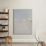 "Winter Beach" - Art Print in White by Sadie Holden - In a Room