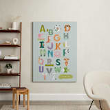 "Alphabet farm" - Personalized Art Print in Seafoam by Char-Lynn Griffiths - In a Room