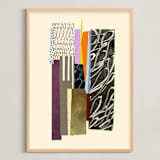 "Keyboards 1" - Art Print in Neutral Touch Brown by Bethania Lima - Framed