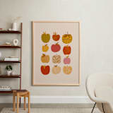 "Apples" - Art Print in Sherbet Multi by Alisa Galitsyna - In a Room