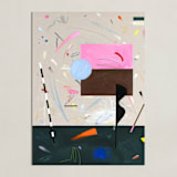 "A Marriage of True Minds" - Art Print in Neon Pink by Keren Toledano - Unframed