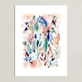 "Awakening" - Art Print in Peach by Sara Berrenson - Unframed
